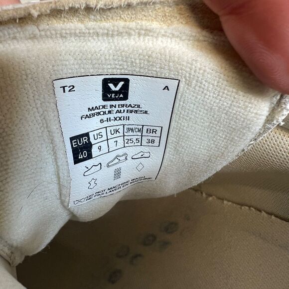 Veja Esplar Sneakers Womens Size 9 White Black Shoes - Picture 9 of 10